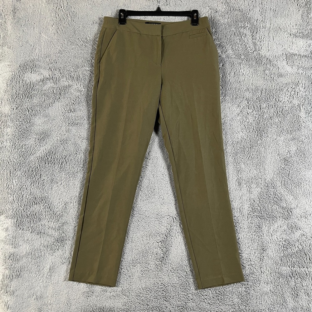 Laundry by Shelli Segal Dress Pants Womens 8 Green Career Stretch Flat Front